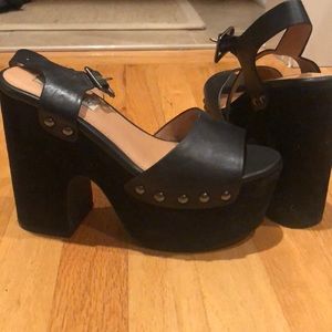 COPY - Steve Madden Chunky Black Studden Heels